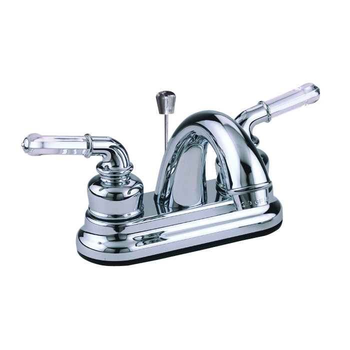 Boston Harbor PF4233 Lavatory Faucet, 1.5 gpm, 2-Faucet Handle, ABS, Chrome Plated, Lever Handle