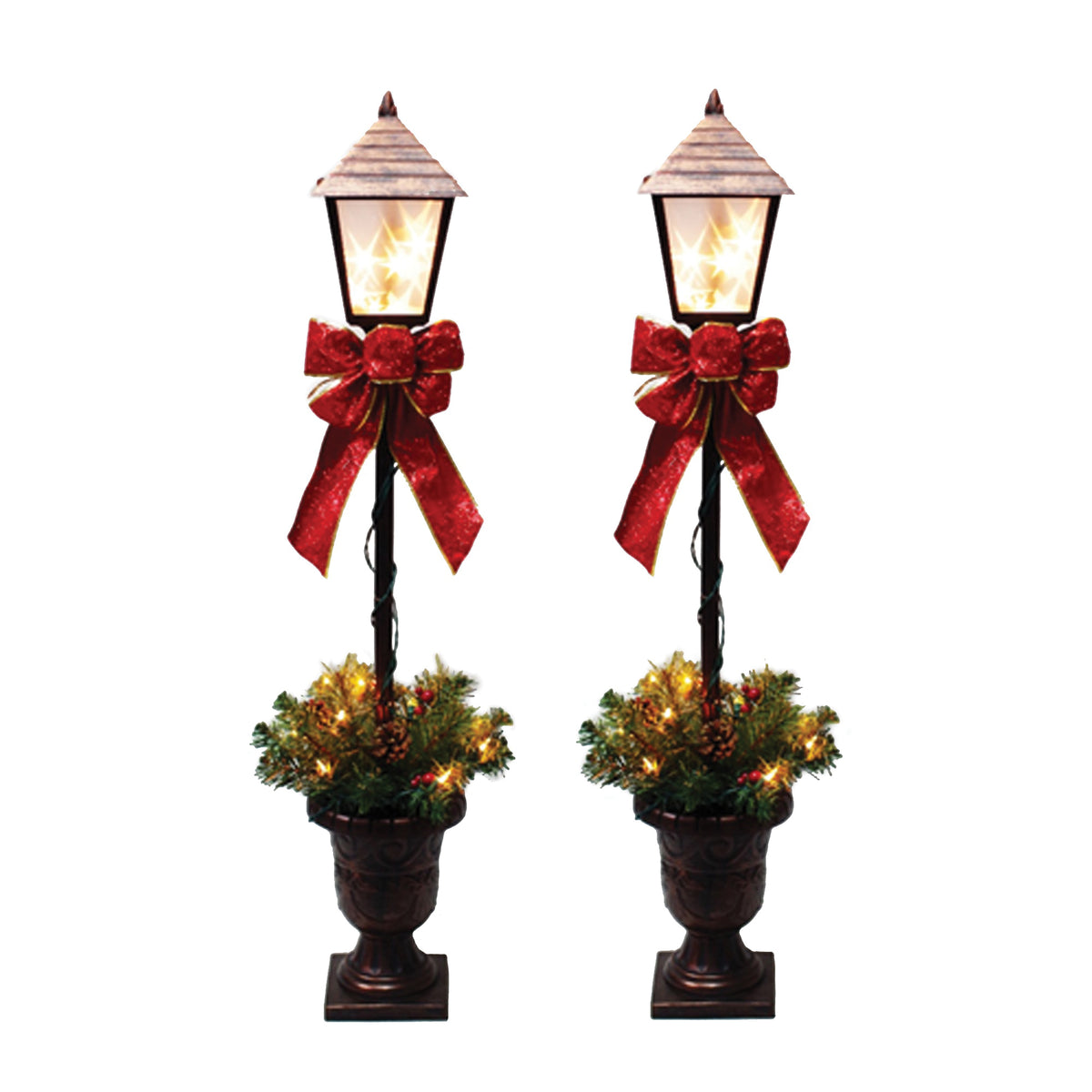 Santas Forest 27209 Pre-Lit Lamp Post