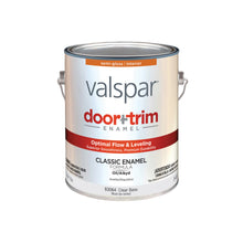 Load image into Gallery viewer, Valspar 83061 Series 045.0083064.007 Door and Trim Enamel, Semi-Gloss, Clear, 1 gal
