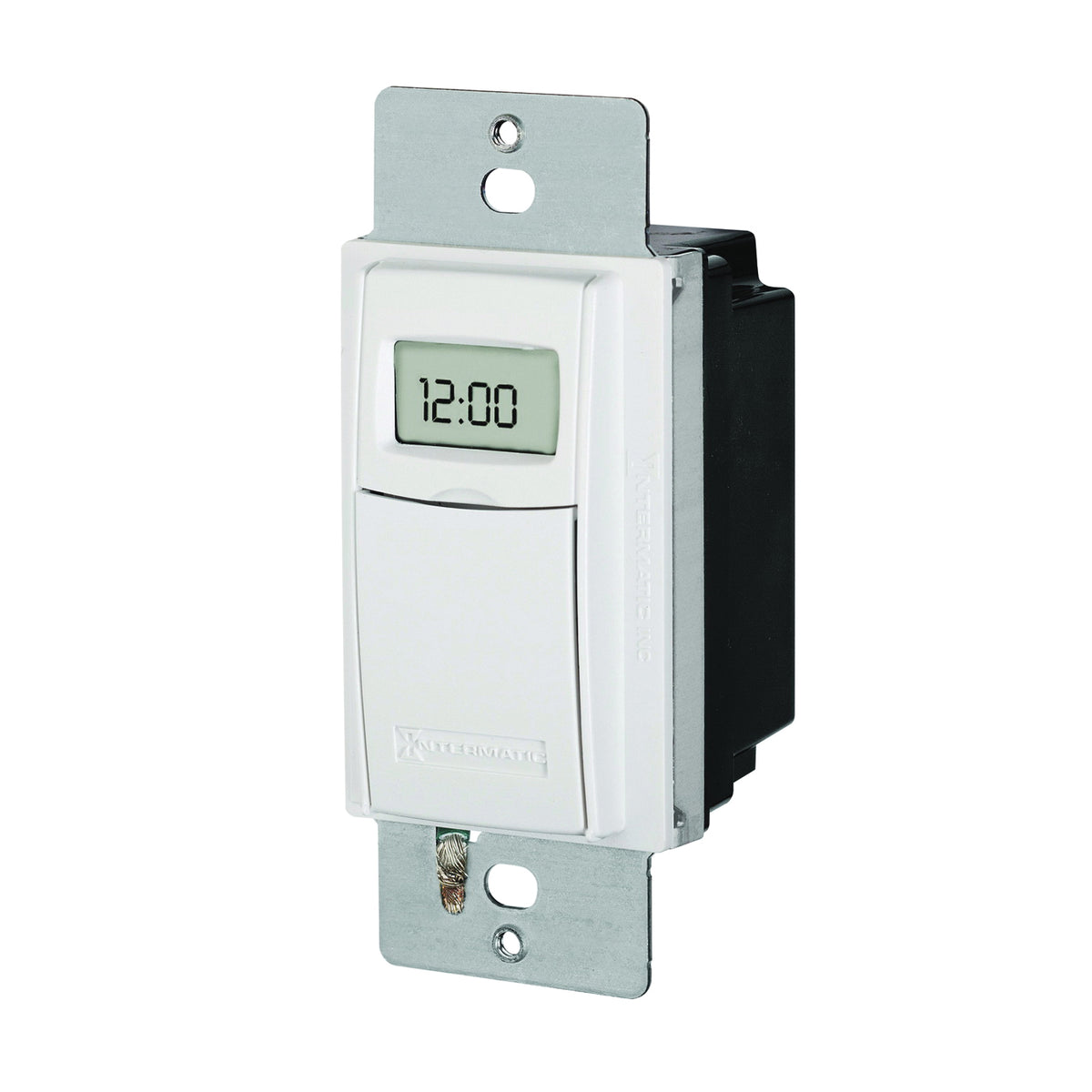 Intermatic ST01 Digital Timer, 15 A, 120/277 V, 1800 W, 24 hr Time Setting, 28 On/Off Cycles Per Week Cycle, White
