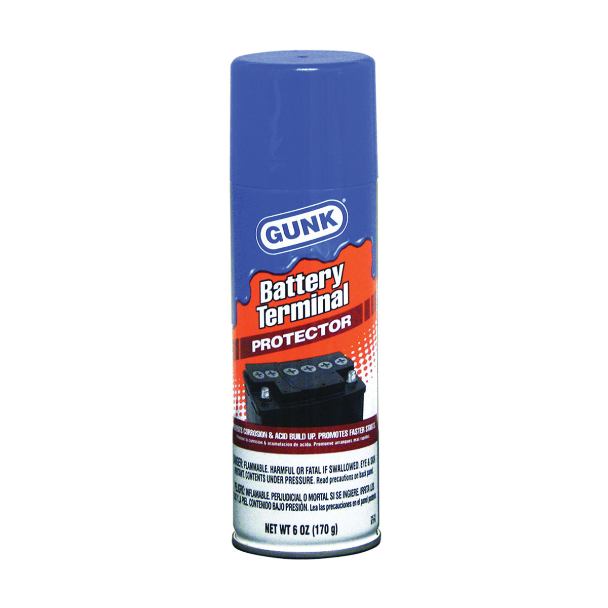 GUNK BTP6 Battery Terminal Protector, 6 oz, Liquid, Mineral Spirit