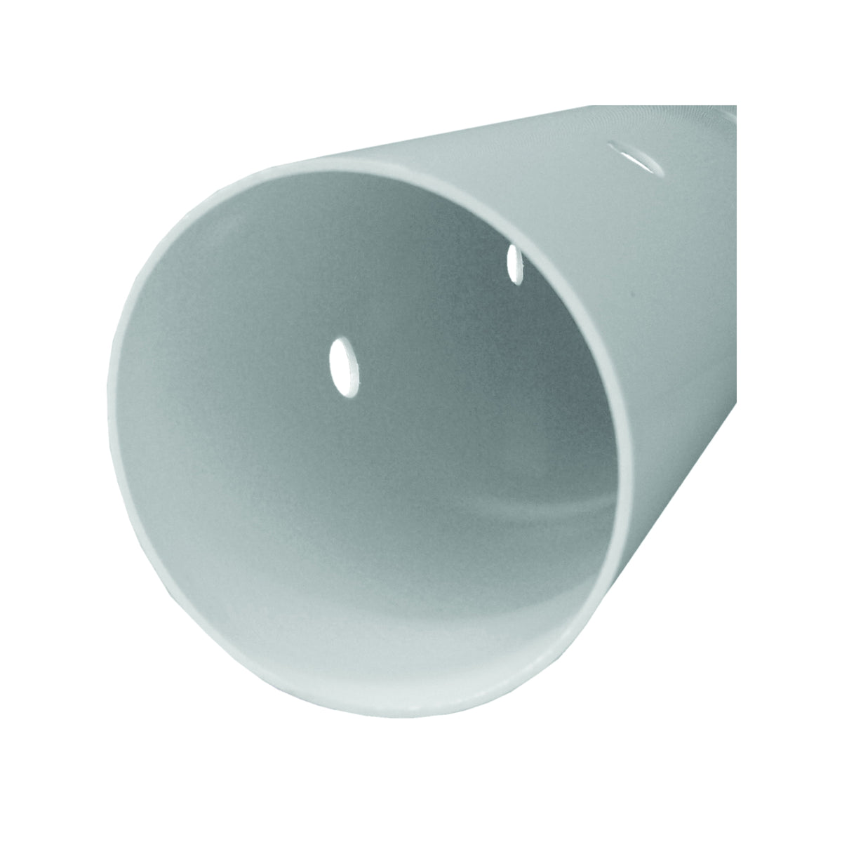 GENOVA 40041 Sewer and Drain Pipe, 4 in, 10 ft L, White