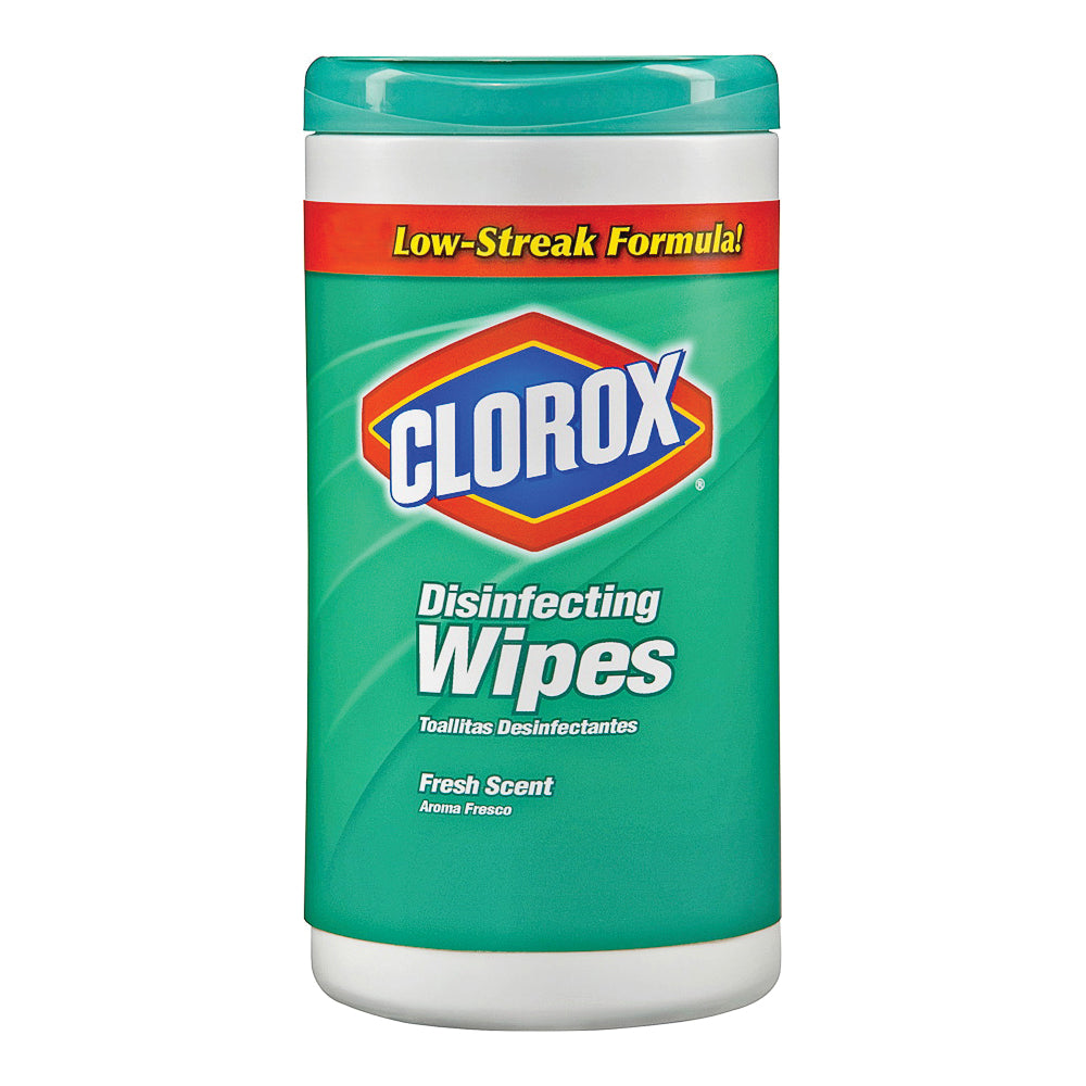 Clorox 01656 Disinfecting Wipes Can, Lemon Lime Blossom, White