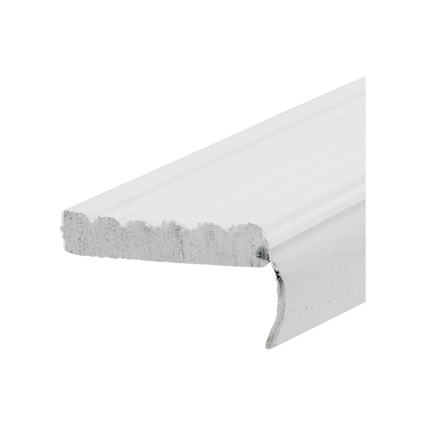 Frost King GR7/10 Garage Door Weatherseal, 3 in W, 7 ft L, Vinyl, White