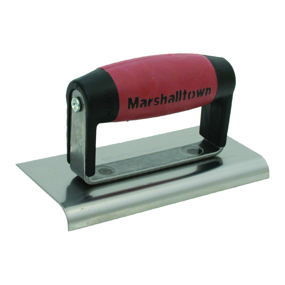 Marshalltown DuraSoft Series 36D Hand Edger, 6 in L Blade, 3 in W Blade, HCS Blade, 1/2 in Lip, 3/8 in Lip Radius