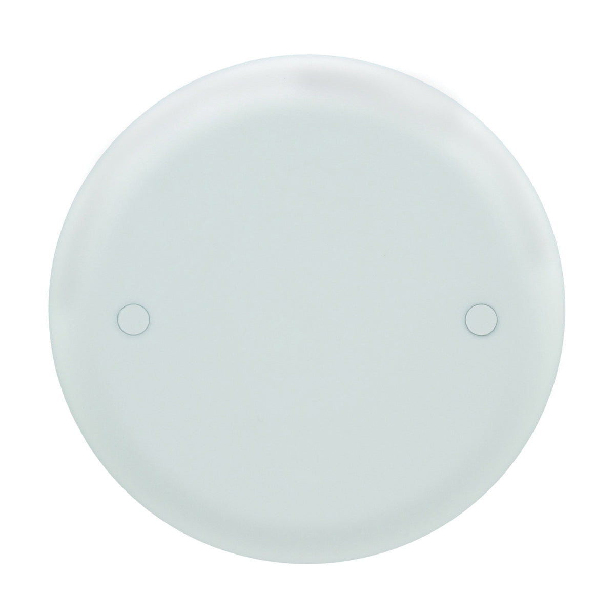 Carlon CPC4WH Box Cover, 4 in Dia, Round, Lexan, White