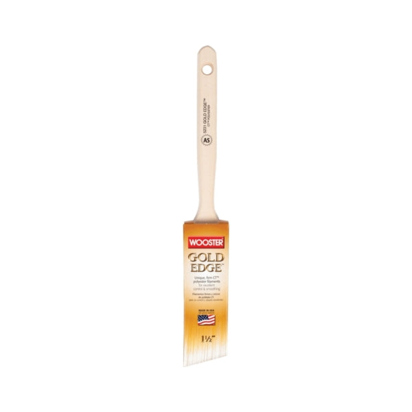 WOOSTER 5231-1-1/2 Paint Brush, 1-1/2 in W, 2-7/16 in L Bristle, Polyester Bristle, Sash Handle