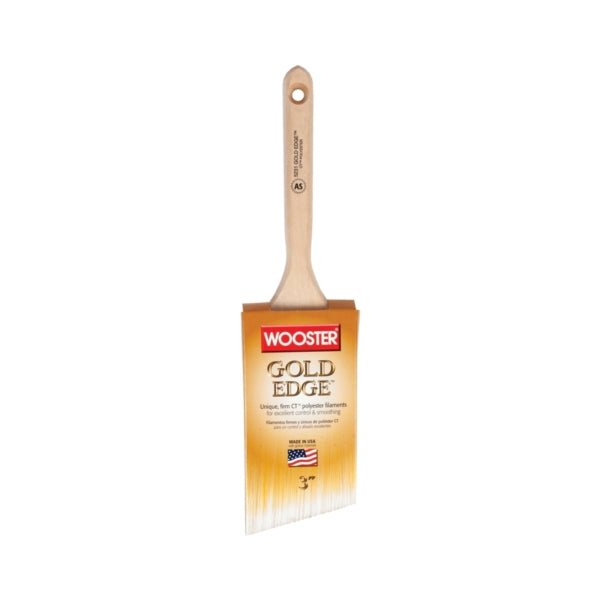 WOOSTER 5231-3 Paint Brush, 3 in W, 2-15/16 in L Bristle, Polyester Bristle, Sash Handle