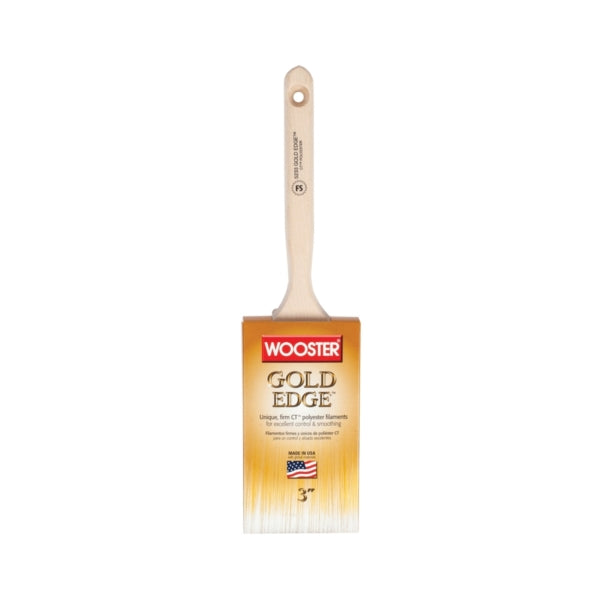 WOOSTER 5233-3 Paint Brush, 3 in W, 2-15/16 in L Bristle, Polyester Bristle, Flat Sash Handle