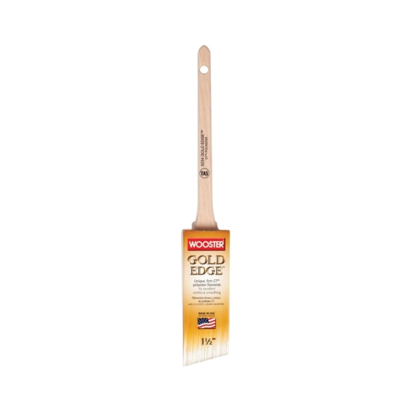 WOOSTER 5234-1-1/2 Paint Brush, 1-1/2 in W, 2-3/16 in L Bristle, Polyester Bristle, Sash Handle