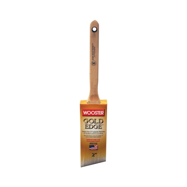 WOOSTER 5236-2 Paint Brush, 2 in W, 2-11/16 in L Bristle, Polyester Bristle, Semi-Oval Angle Sash Handle