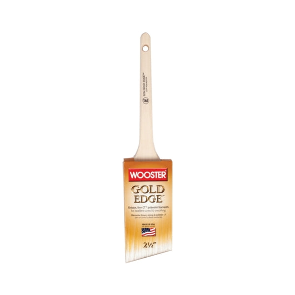 WOOSTER 5234-2-1/2 Paint Brush, 2-1/2 in W, 2-11/16 in L Bristle, Polyester Bristle, Sash Handle