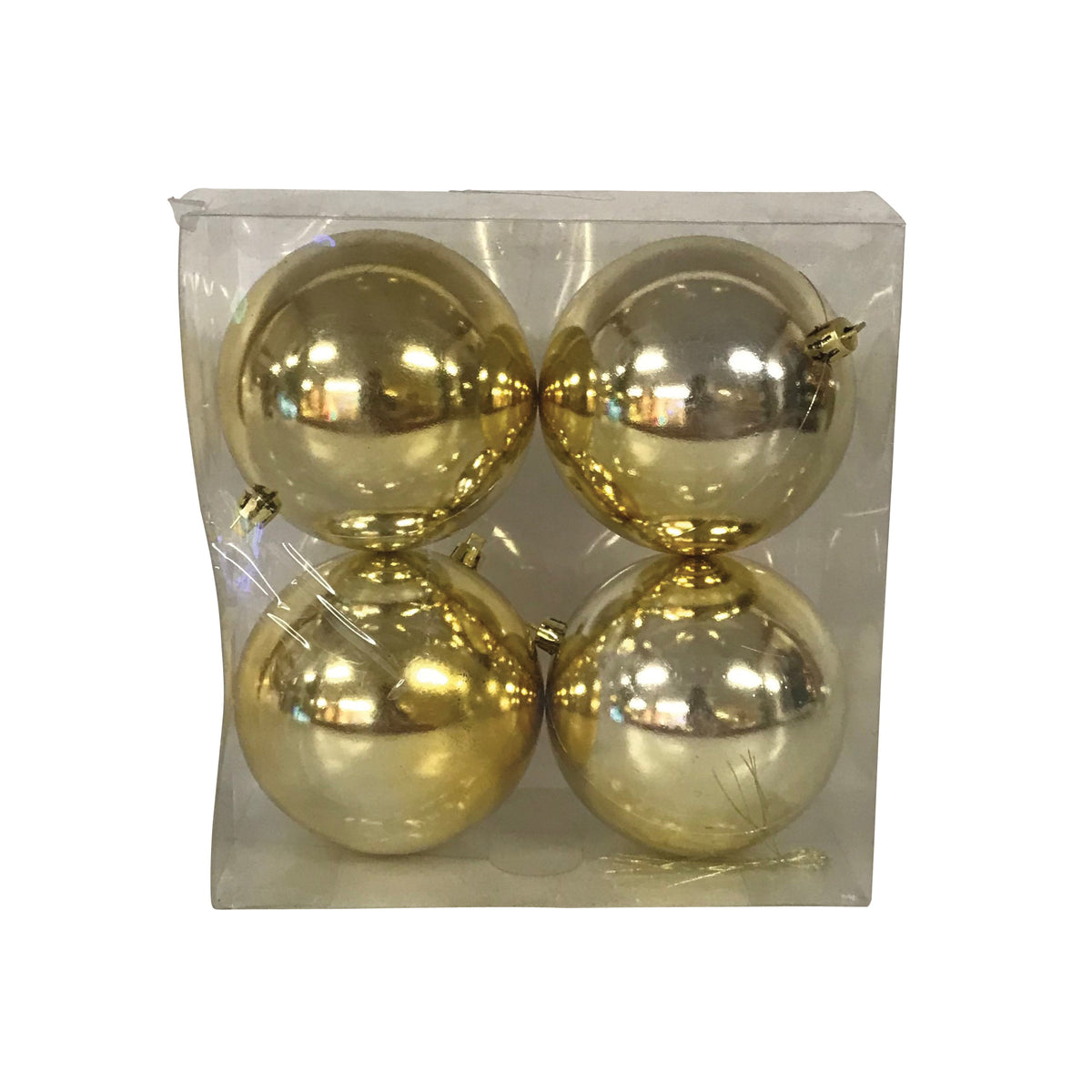 Hometown Holidays 99925 Ball Ornament, 100 mm H, PVC, Assorted