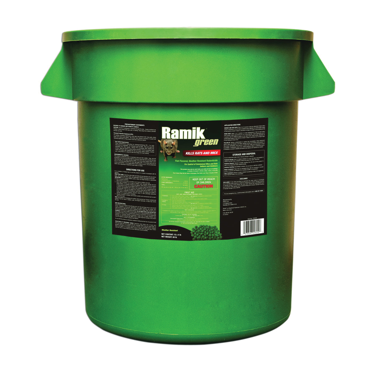 NEOGEN Ramik 116339 Mouse Killer, Nugget, 4 lb Bucket