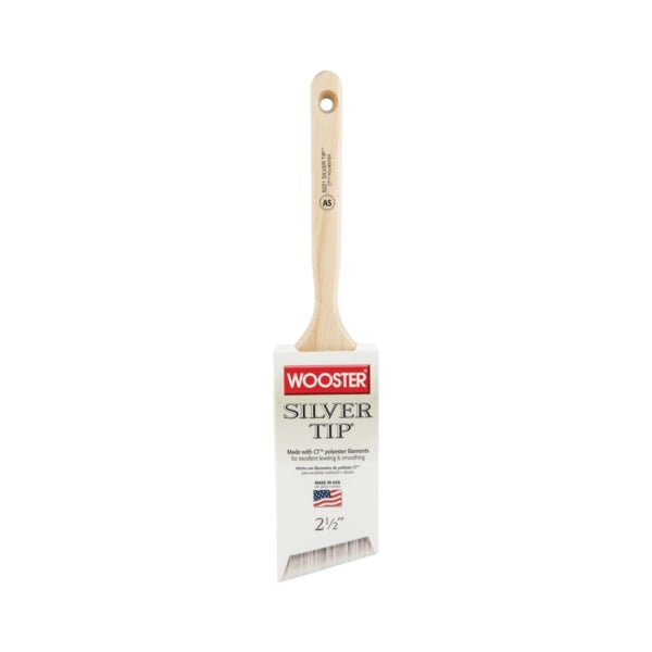 WOOSTER 5221-2-1/2 Paint Brush, 2-1/2 in W, 2-15/16 in L Bristle, Polyester Bristle, Sash Handle