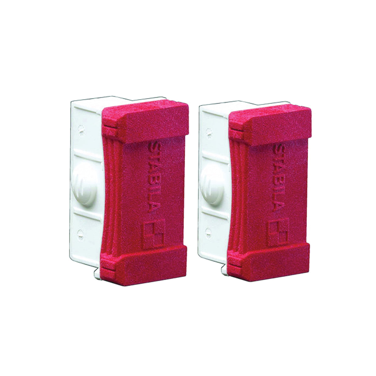 Stabila 20070 Level End Caps, 1.3 in L, Rubber, Red