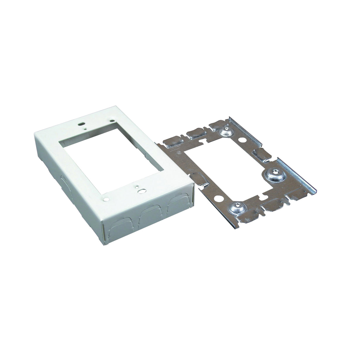 Wiremold B5 Starter Box, 1 -Gang, Metal, Ivory, Wall Mounting