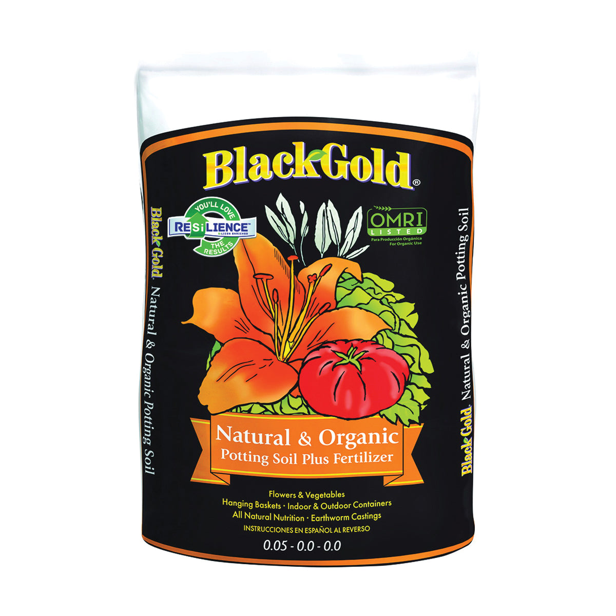 sun gro BLACK GOLD 1402040 2 CFL P Potting Mix, 2 cu-ft Coverage Area, Granular, Brown/Earthy, 40 Bag