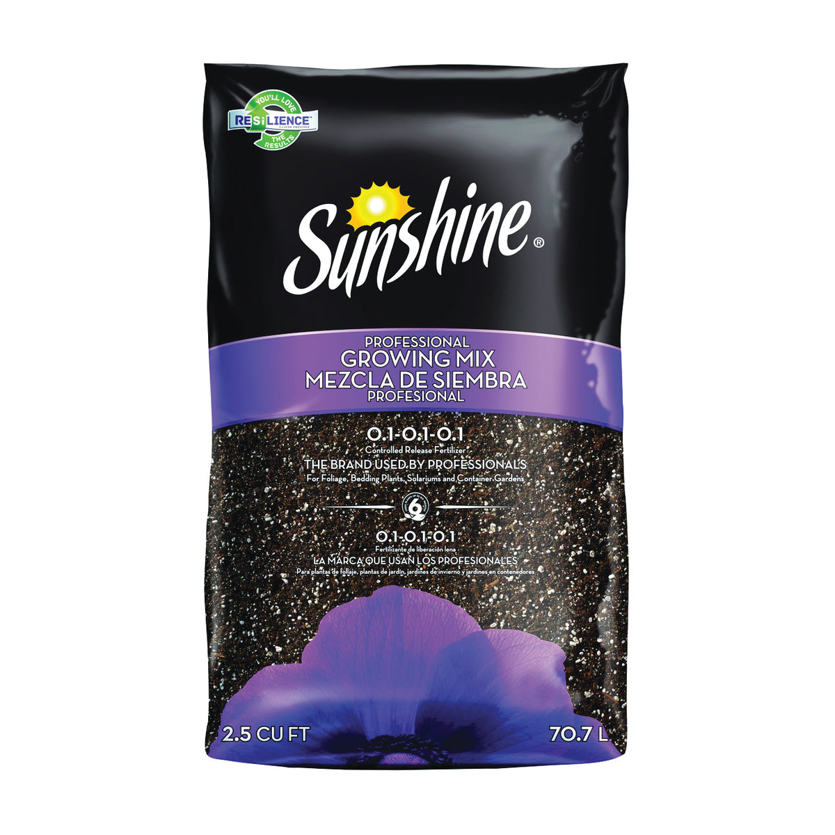 sun gro Sunshine 108 2.50 CFL P Professional Growing Mix, Granular, Brown, Earthy, 2-1/2 cu-ft Bag