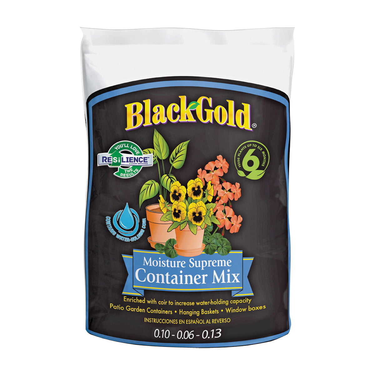 sun gro BLACK GOLD 1413000.CFL002P Container Potting Mix, 2 cu-ft Coverage Area, 40 Bag