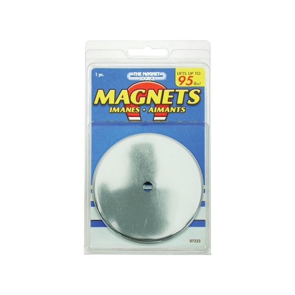 Magnet Source 07223 Round Base Magnet, Ceramic, 1.2 in ID x 3.2 in OD Dia, 0.44 in H