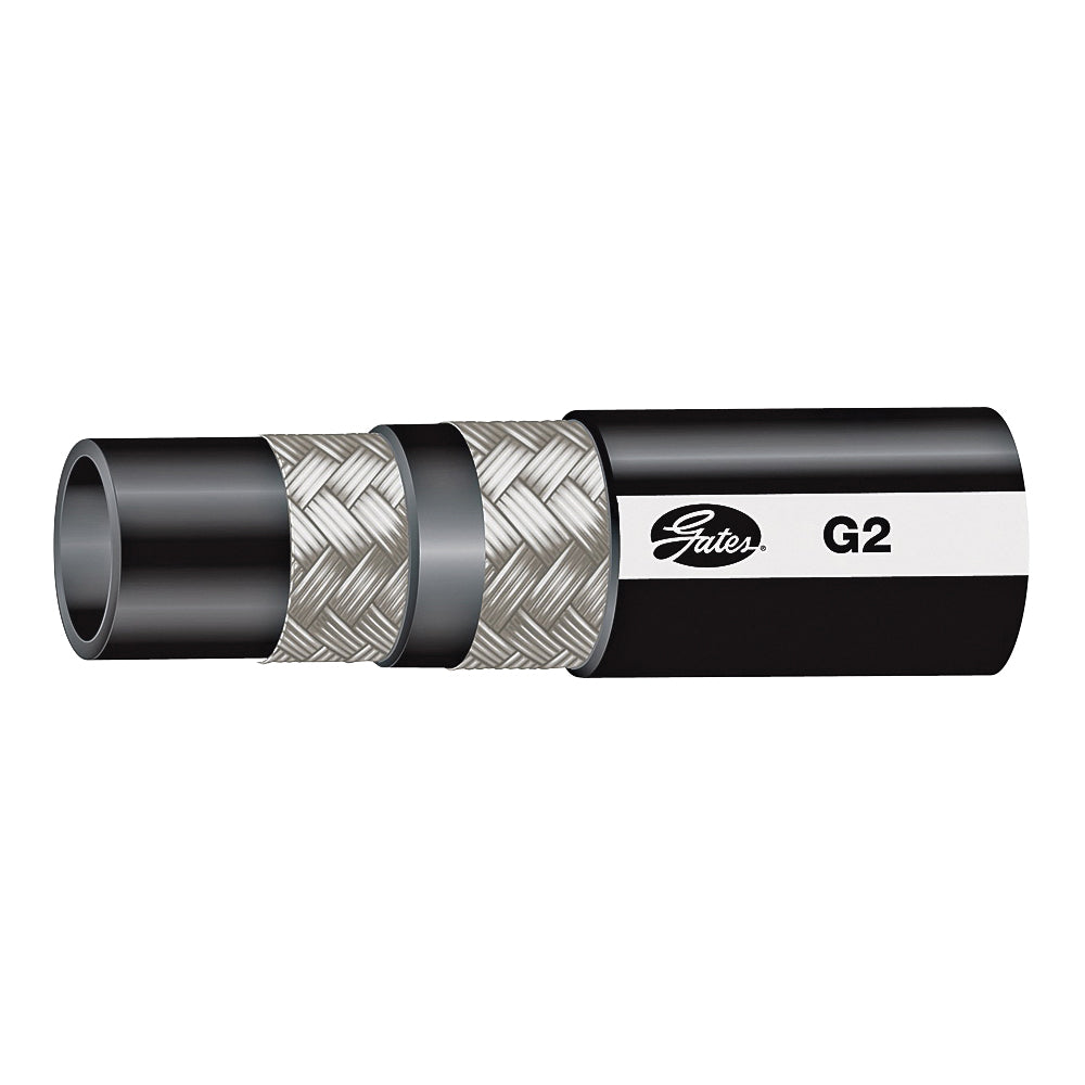 GATES 70606 Hose, 400 ft L, 4800 psi Pressure, Synthetic Rubber, Black
