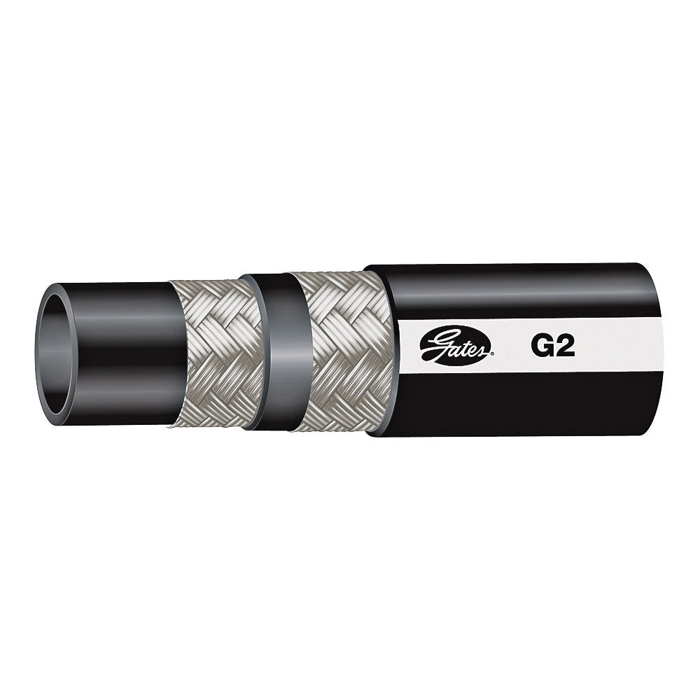 GATES 70607 Hose, 320 ft L, 4000 psi Pressure, Synthetic Rubber, Black
