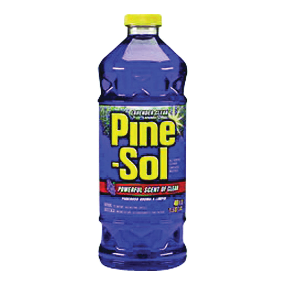 Pine-Sol Lavender Clean 40112 Cleaner and Degreaser, 60 oz Bottle, Liquid, Lavender, Clear
