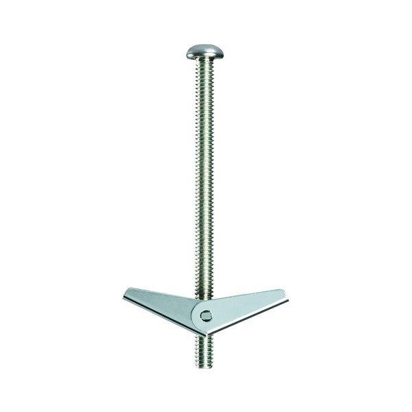 COBRA ANCHORS 086Y Spring Toggle Bolt, 3 in L, Steel, 95 lb