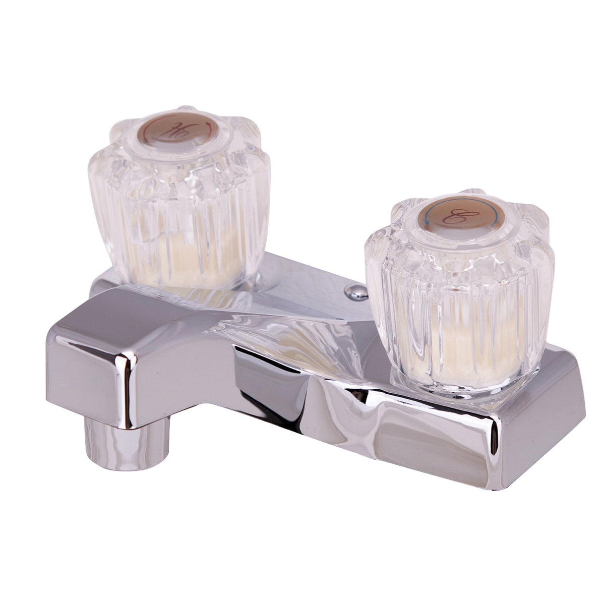 Boston Harbor PF4201A Lavatory Faucet, 1.5 gpm, 2-Faucet Handle, Chrome Plated, Round Handle