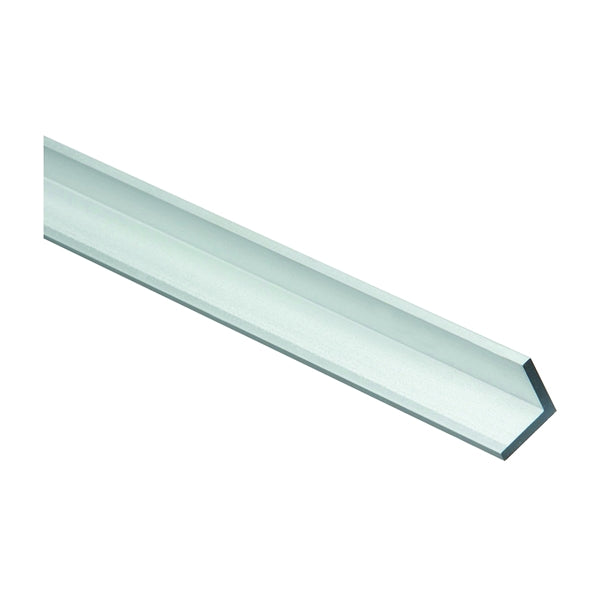 Stanley Hardware 4204BC Series N247-387 Angle Stock, 3/4 in L Leg, 48 in L, 1/8 in Thick, Aluminum, Mill
