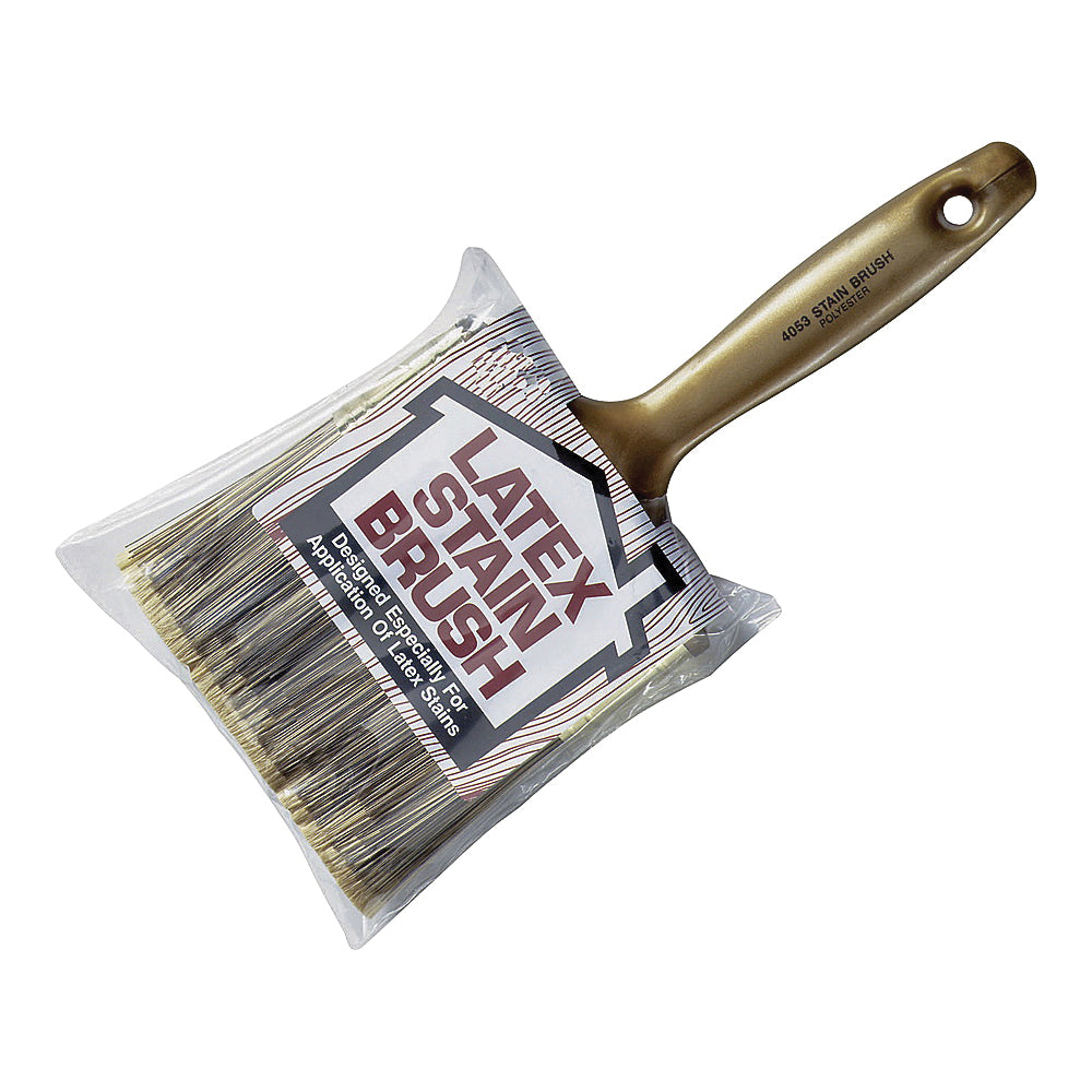 WOOSTER 4053-4 Paint Brush, 4 in W, 2-11/16 in L Bristle, Polyester Bristle