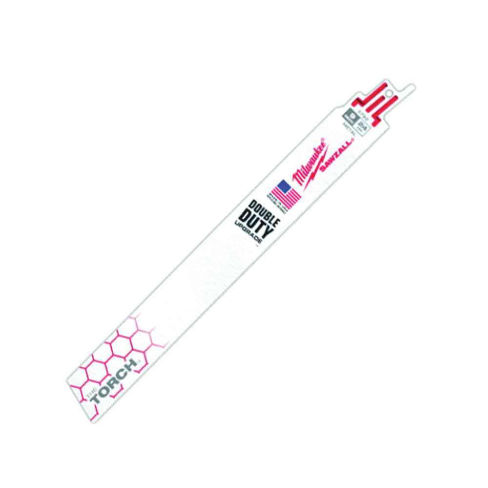 Milwaukee 48-00-5790 Reciprocating Saw Blade, 1 in W, 9 in L, 24 TPI, Bi-Metal Cutting Edge