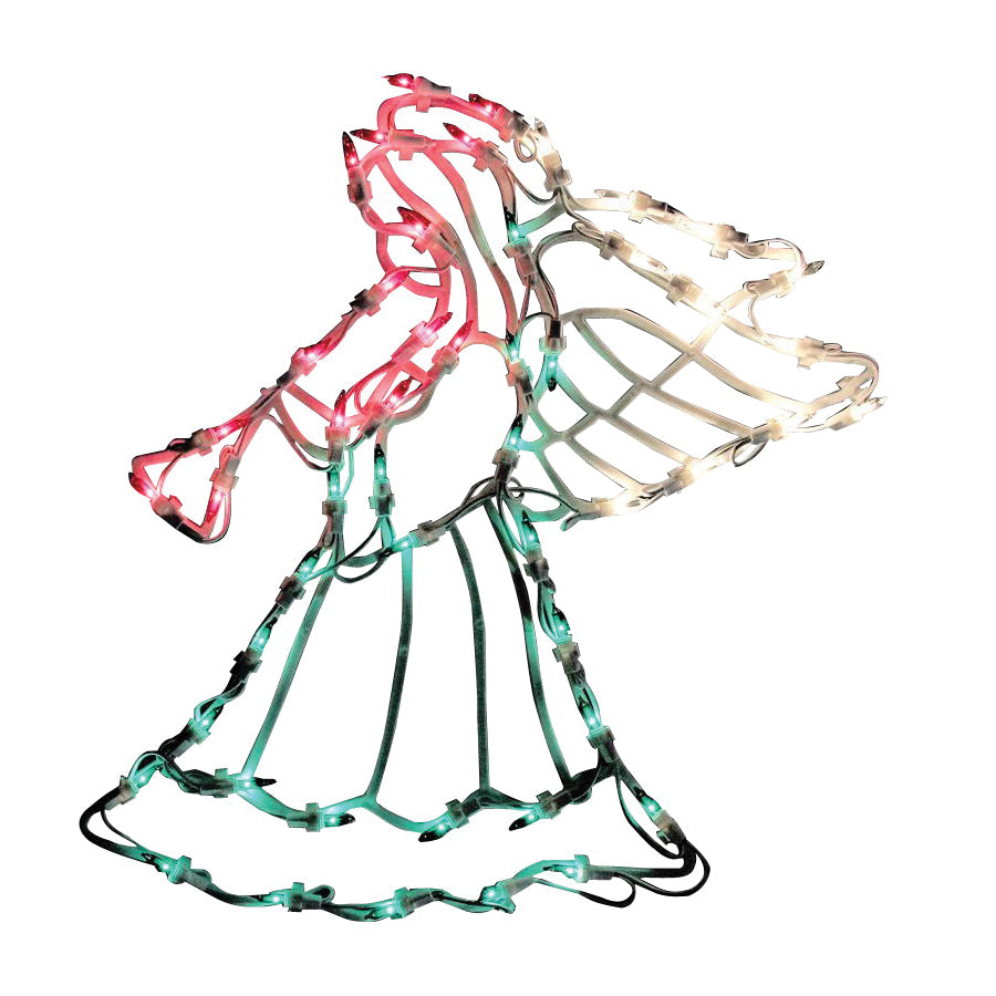 Hometown Holidays 60303 Pre-Lit Christmas Angel Decor, LED Bulb
