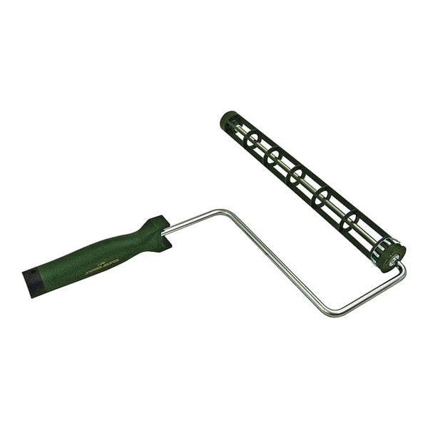 WOOSTER SHERLOCK R017-14 Roller Frame, 14 in L Roller, Polypropylene Handle, Threaded Handle, Green Handle