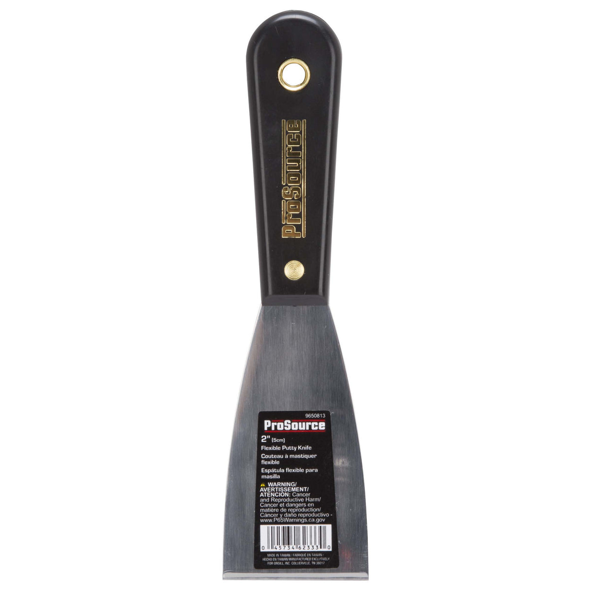 ProSource 01040-3L Putty Knife with Rivet, 2 in W HCS Blade