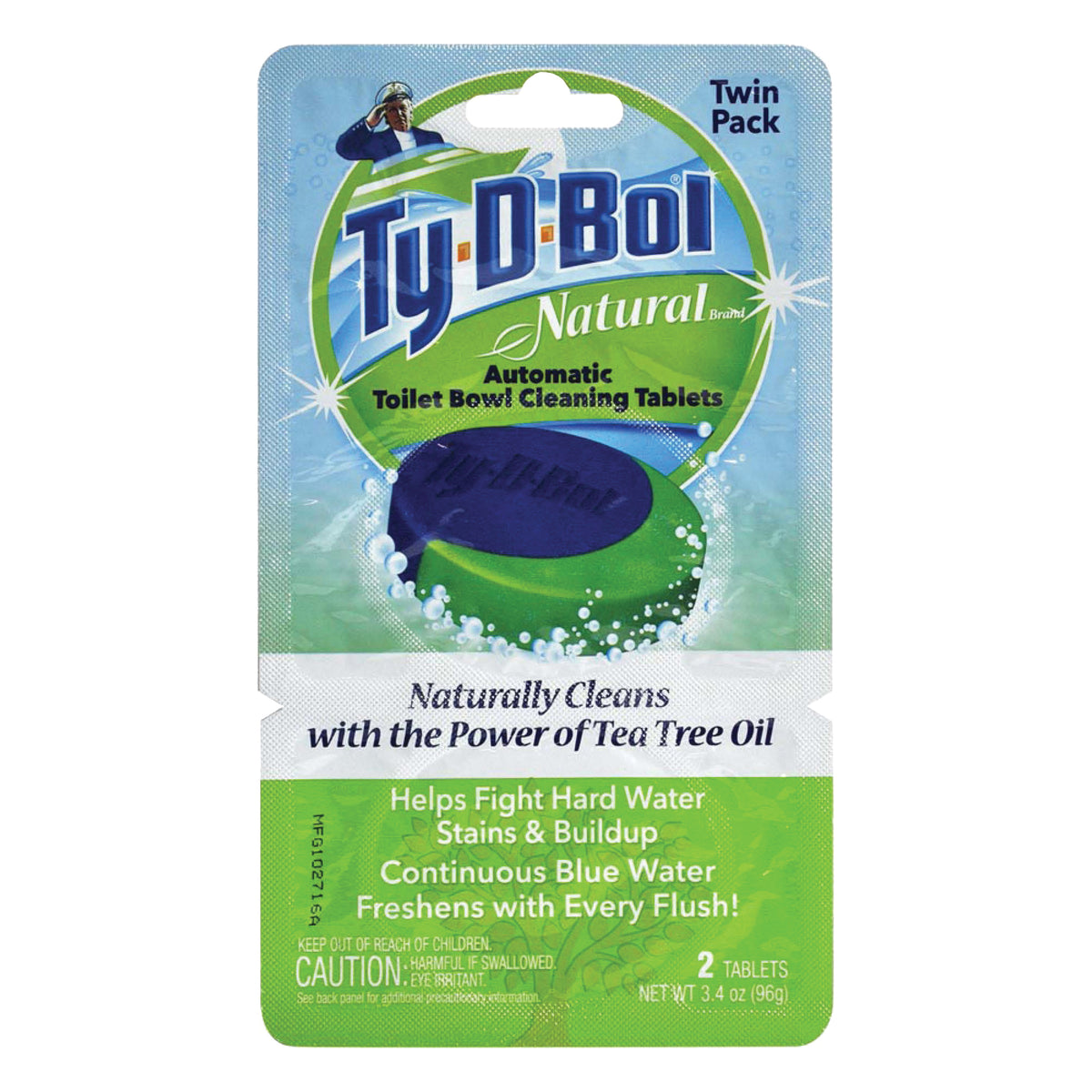 Ty-D-Bol 561001.2X6T Toilet Bowl Cleaning Tablet, Solid, Subtle Clean