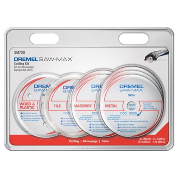 DREMEL Saw-Max SM700 Cutting Kit, 3-1/2 in Dia, 0.049 in Thick