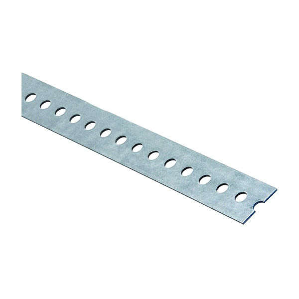 Stanley Hardware 4025BC Series N182-774 Structural Plate, 1-3/8 in W, 60 in L, 0.07 in Thick, Galvanized Steel