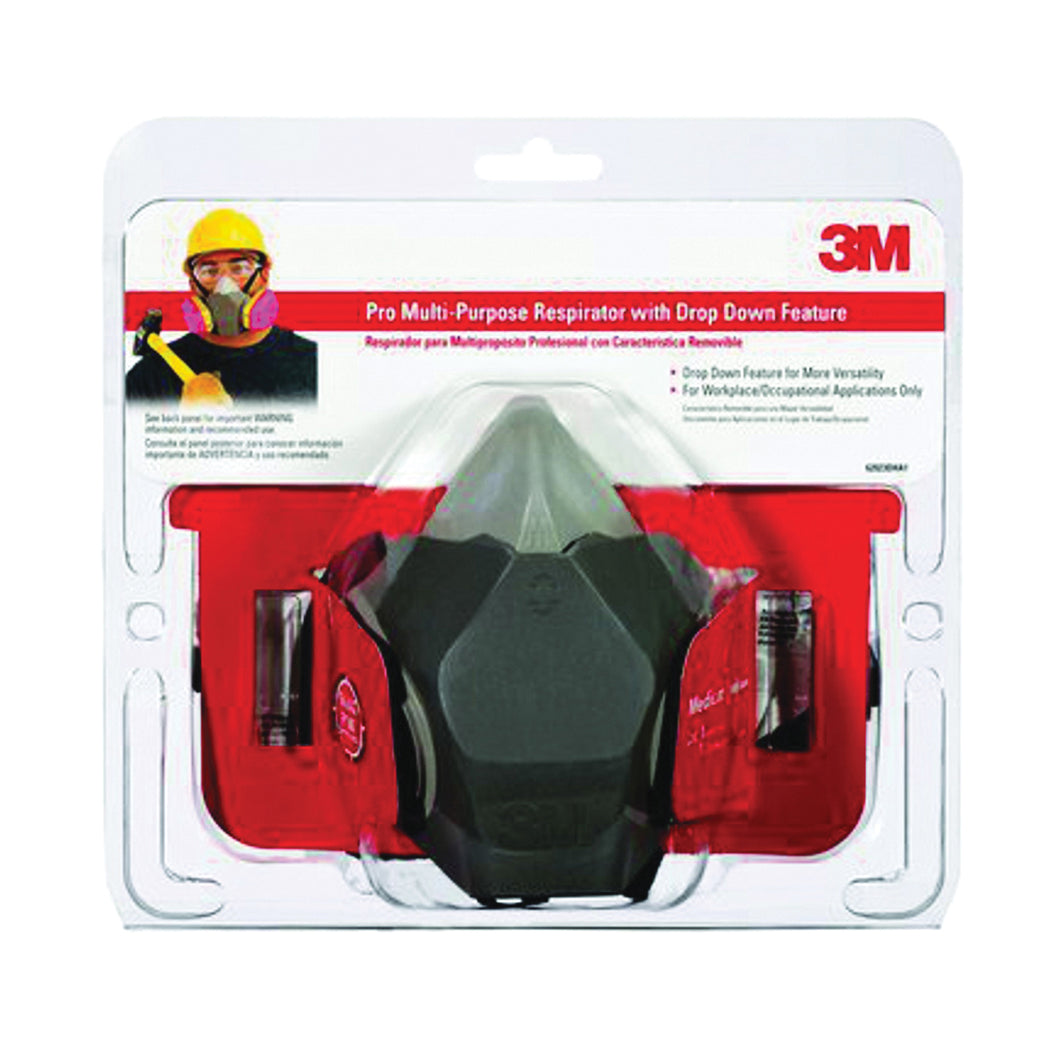 3M 65021HA1-C Valved Household Respirator, M Mask, Dual Cartridge, Multi-Color