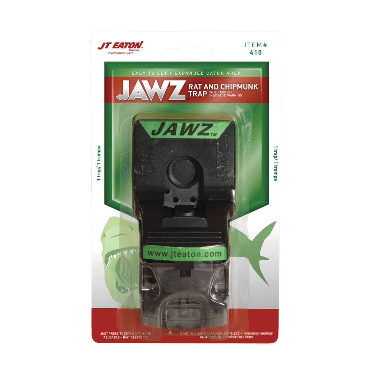 J.T. EATON 410 Snap Trap, 5-7/8 in W, 8-1/2 in H