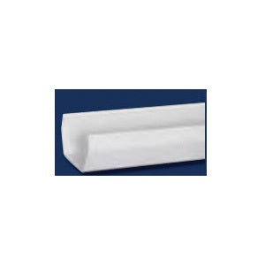 Amerimax T0573 Gutter, 10 ft L, 5 in W, Vinyl, White