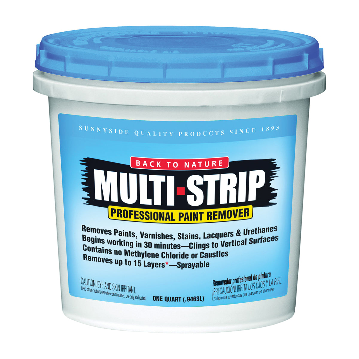 Back to Nature 65732 Paint/Varnish Remover, Creamy Gel, Mild, 1 qt