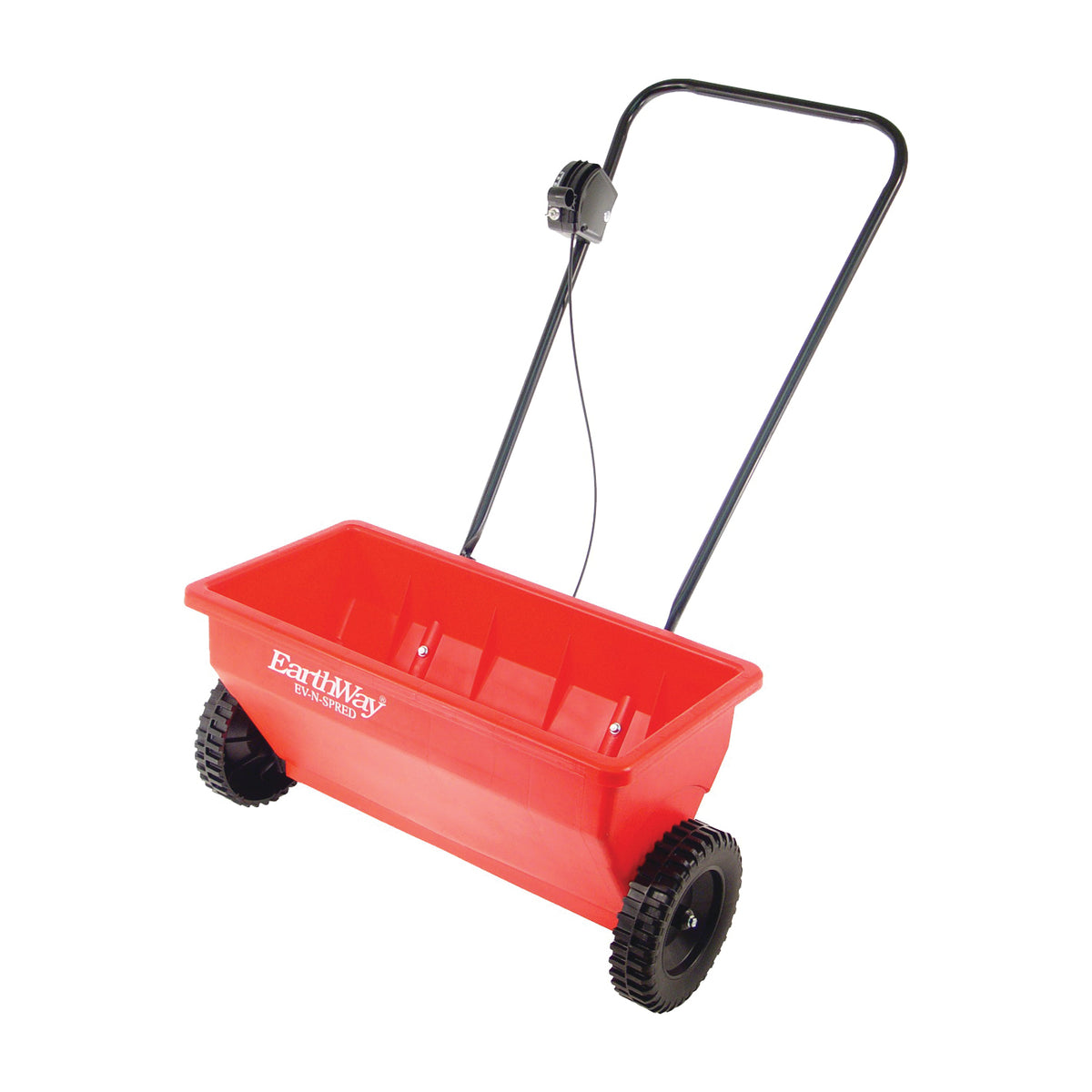 EarthWay 7350SU Residential Drop Spreader, 22 in W Spread, 75 lb Capacity, Poly Hopper, Deep-Lug Wheel