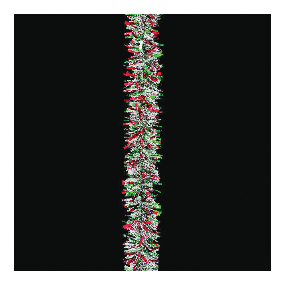 Holidaytrims 3583433 Deluxe Deco Garland, 10 ft L, Green/Red/Snow