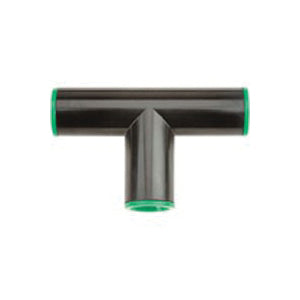Raindrip R305CT Tubing Tee, 1/2 in Connection, Compression, ABS, Green
