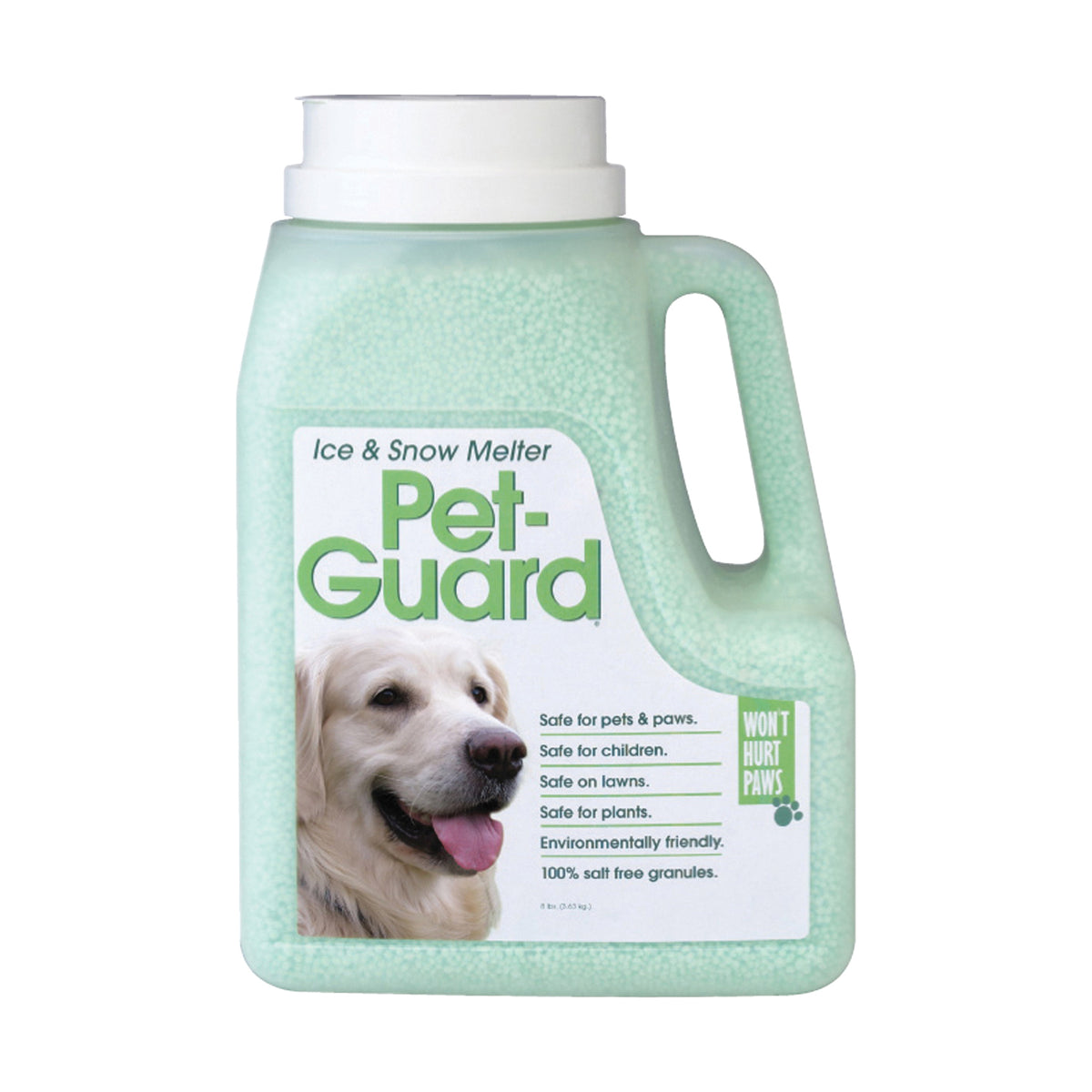 HJ Pet-Guard 9598 Ice Melter, Granular, Green, 8 lb Jug