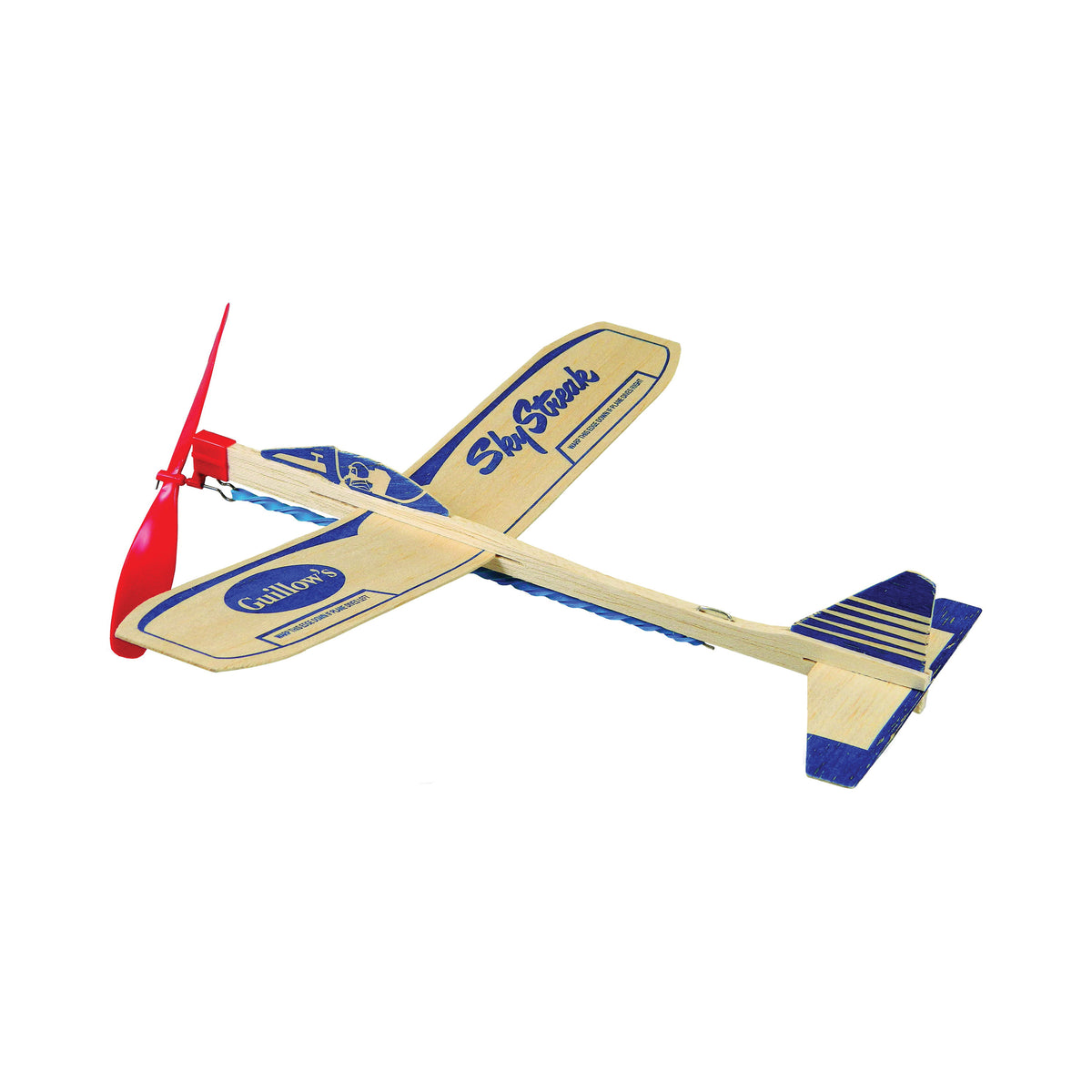 Guillow's Sky Streak 50 Rubber Band Airplane, 12 in, Wood