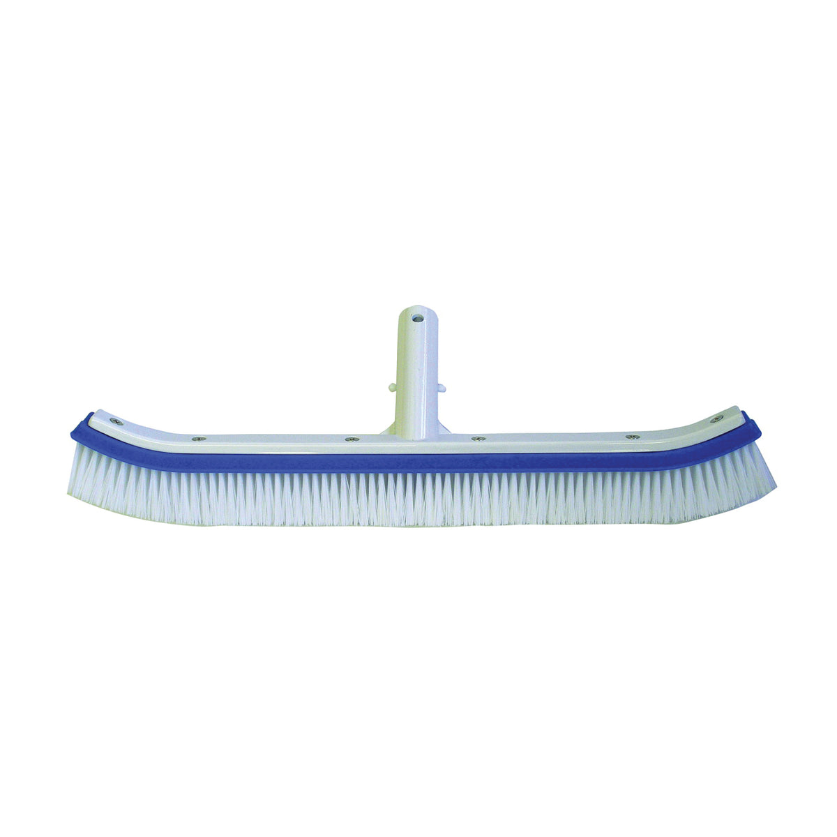 JED POOL TOOLS 70-262 Pool Wall Brush with Clip Handle, 18 in Brush, Metal Handle, Long Handle