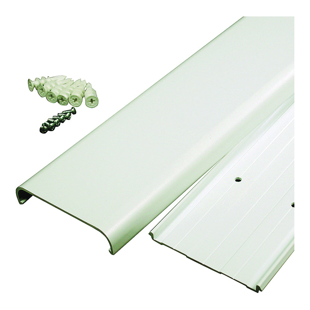 Wiremold C33 Cord Cover Kit, 30 in OAL, 3-1/2 in OAW, White